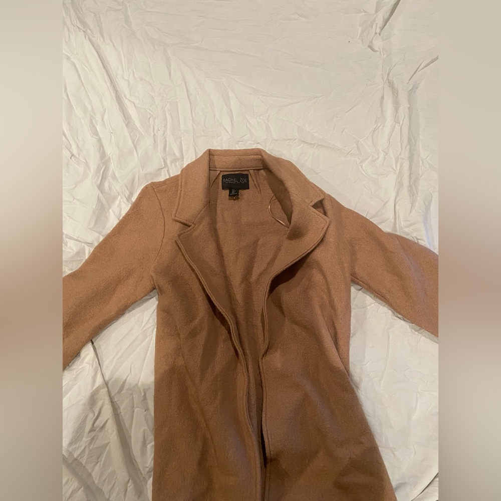 Rachel Zoe Wool Brown Trench Coat